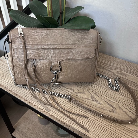 Rebecca Minkoff Handbags - REBECCA MINKOFF Leather Crossbody Bag in Sandrift